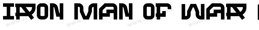 IRON MAN OF WAR 001C字体转换